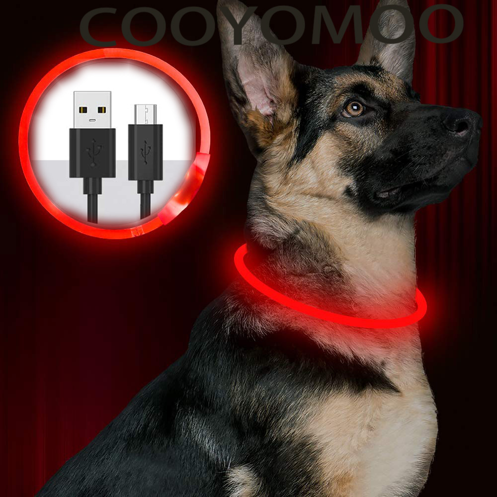 Dog Muzzle Silicone - Silicone LED Dog Collar Rechargeable 4