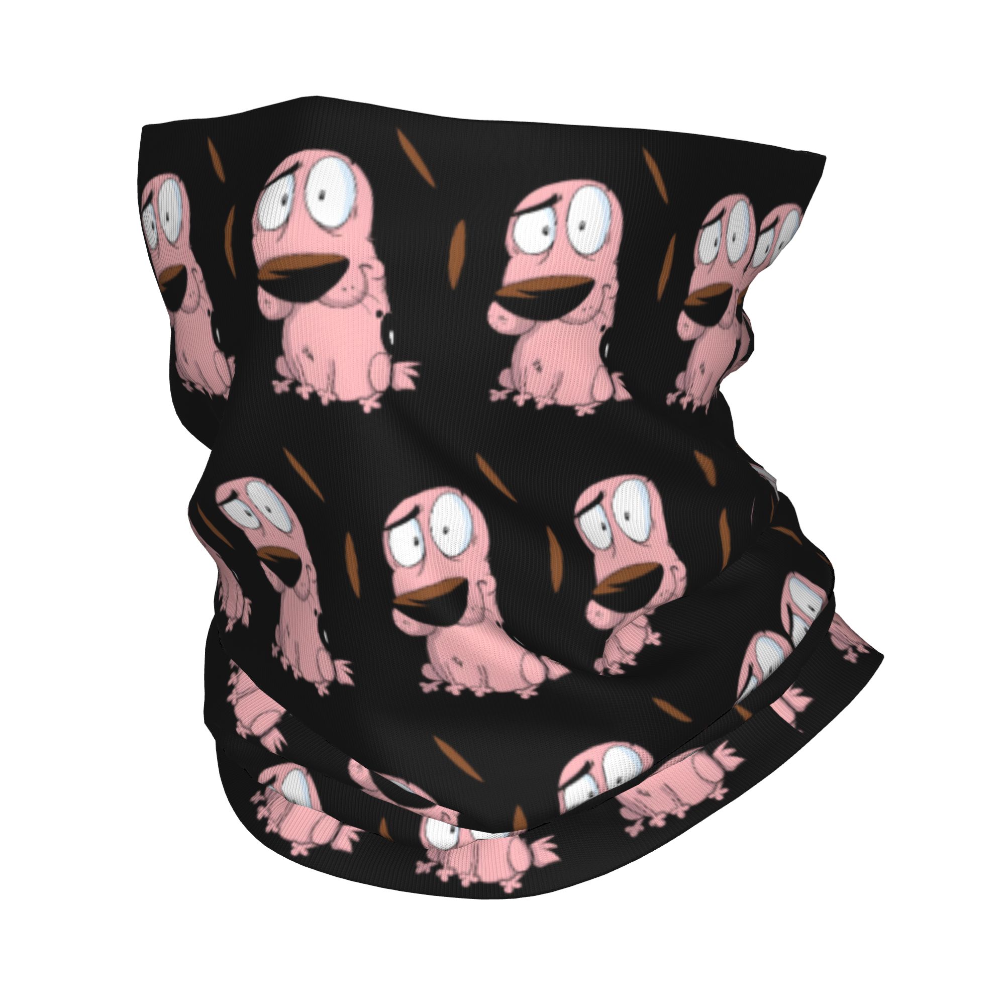 Dog Bandana Scarf - Custom Cartoon Courage Dog Winter Headband