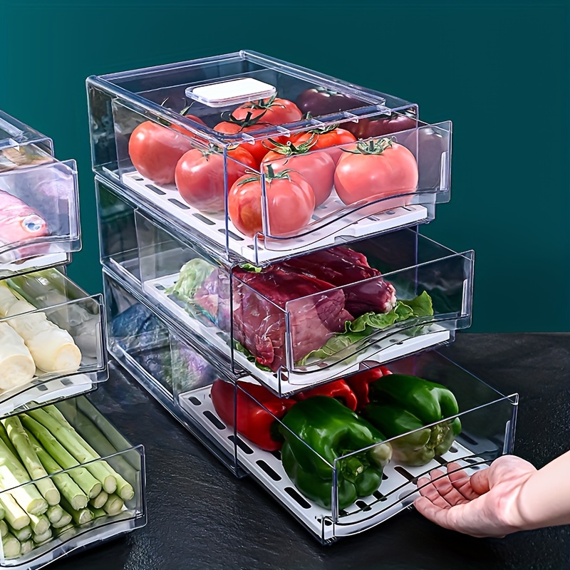 Pet Supplies Stores - 1pcKitchen refrigerator storage box drawer type
