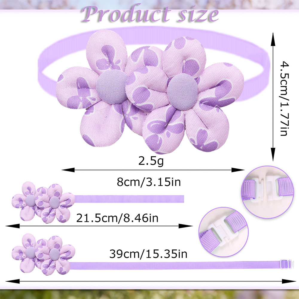 10PCS Flower Shape Sweet Dog B - đánh giá và giá Dog Bandana Scarf