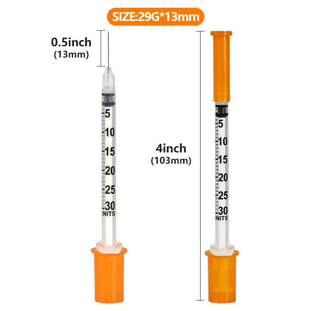 100Pcs 0.3ml 29G 13mm Insulin  - đánh giá và giá Pet Supplies Vet Clinic
