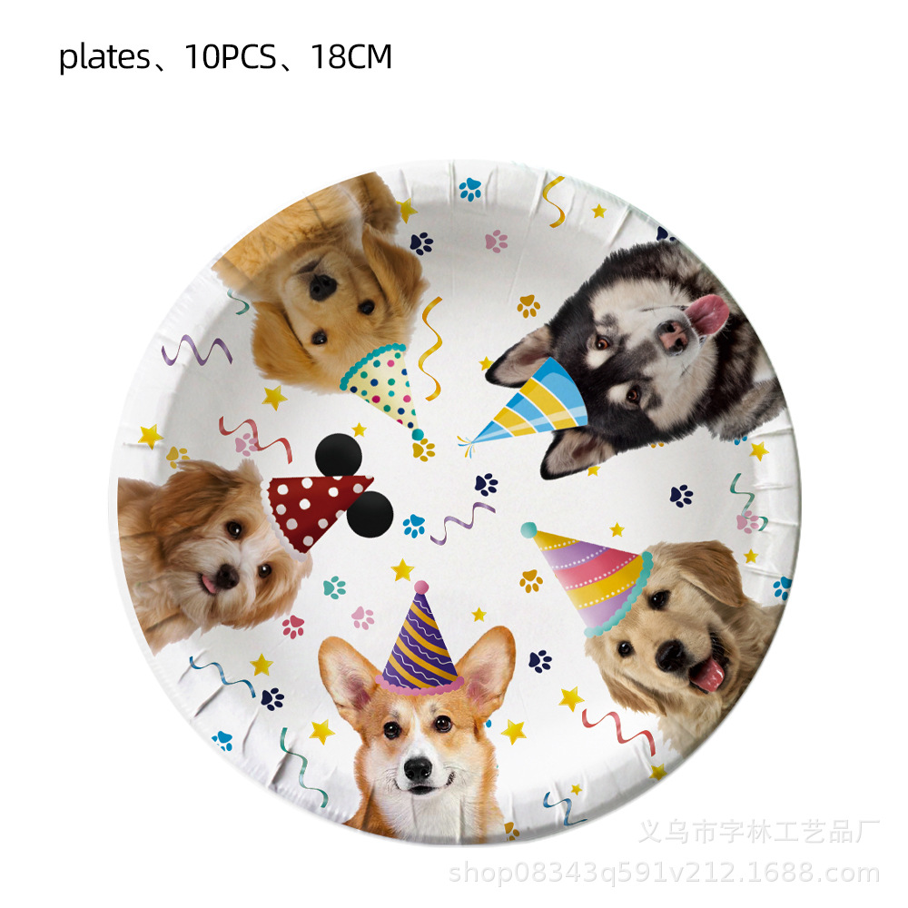 Pet Dog Party Plates Cup Napki - đánh giá và giá Pet Supplies Nz
