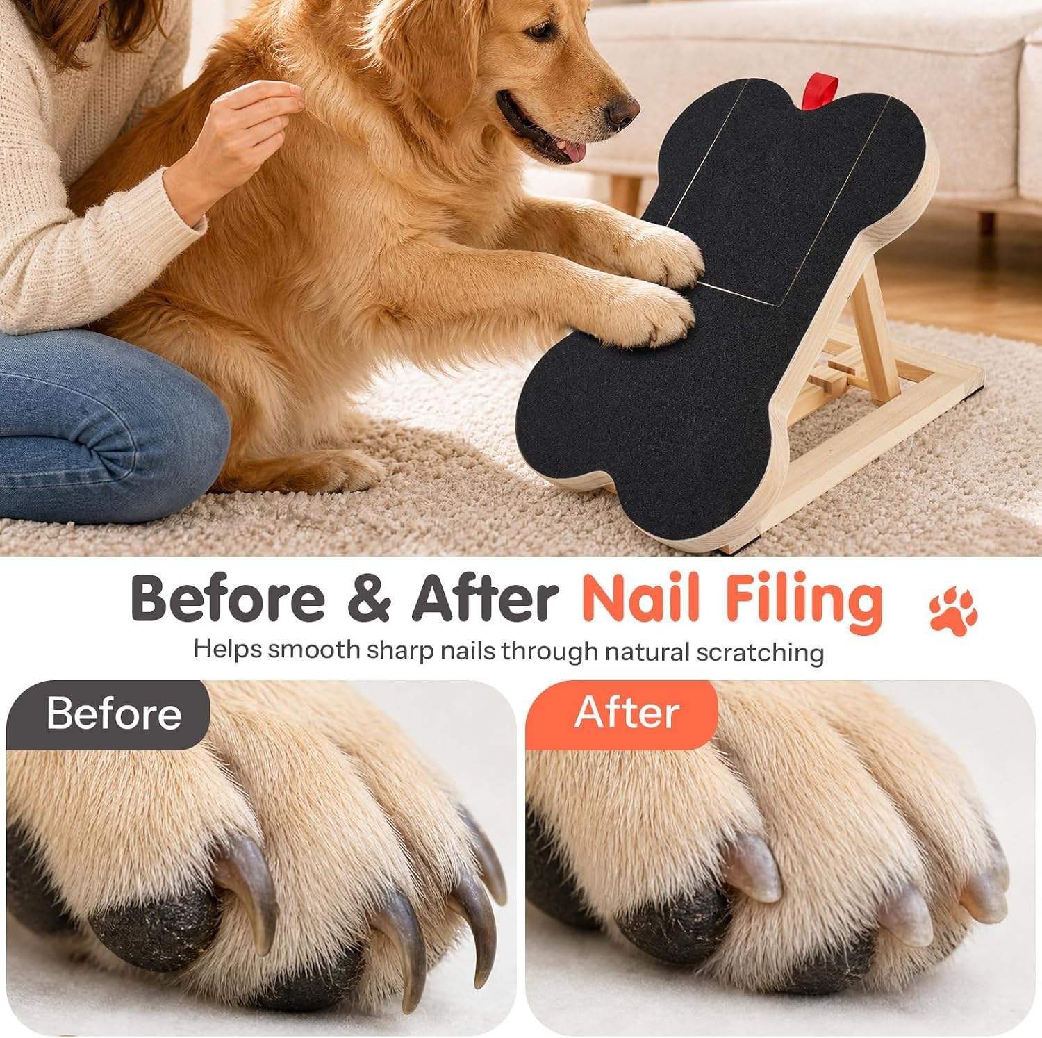Wooden Dog Nail Scratch Board  - đánh giá và giá Pet Nail Grinder