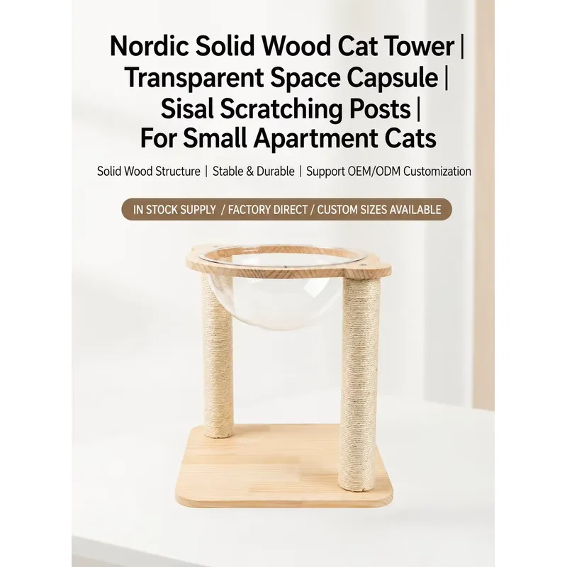 Eco Friendly Solid Pine Cat To - đánh giá và giá Cat Scratching Post
