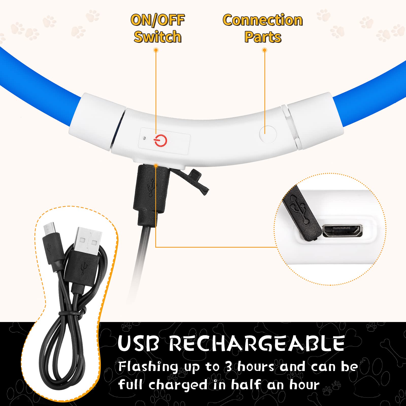 Silicone LED Dog Collar Rechar - đánh giá và giá Dog Muzzle Silicone