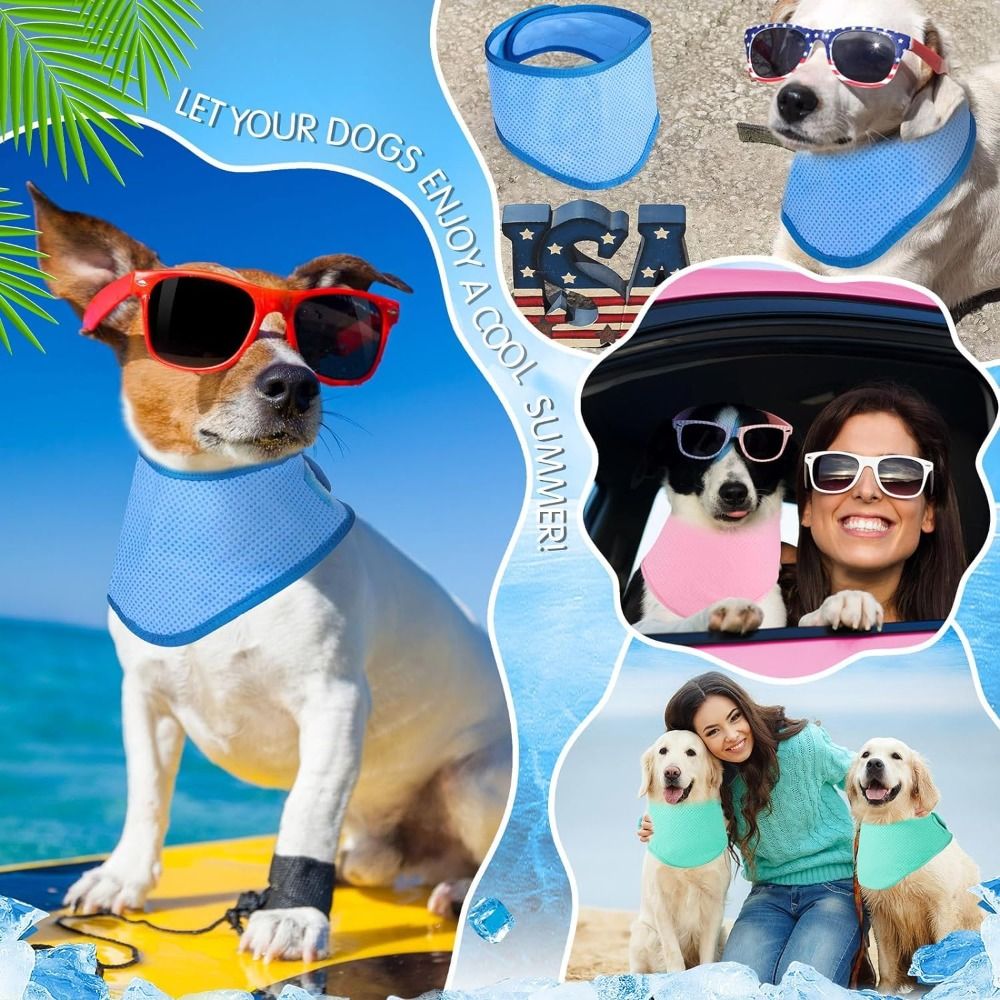 New Adjustable Dog Cooling Ban - đánh giá và giá Dog Bandana Scarf