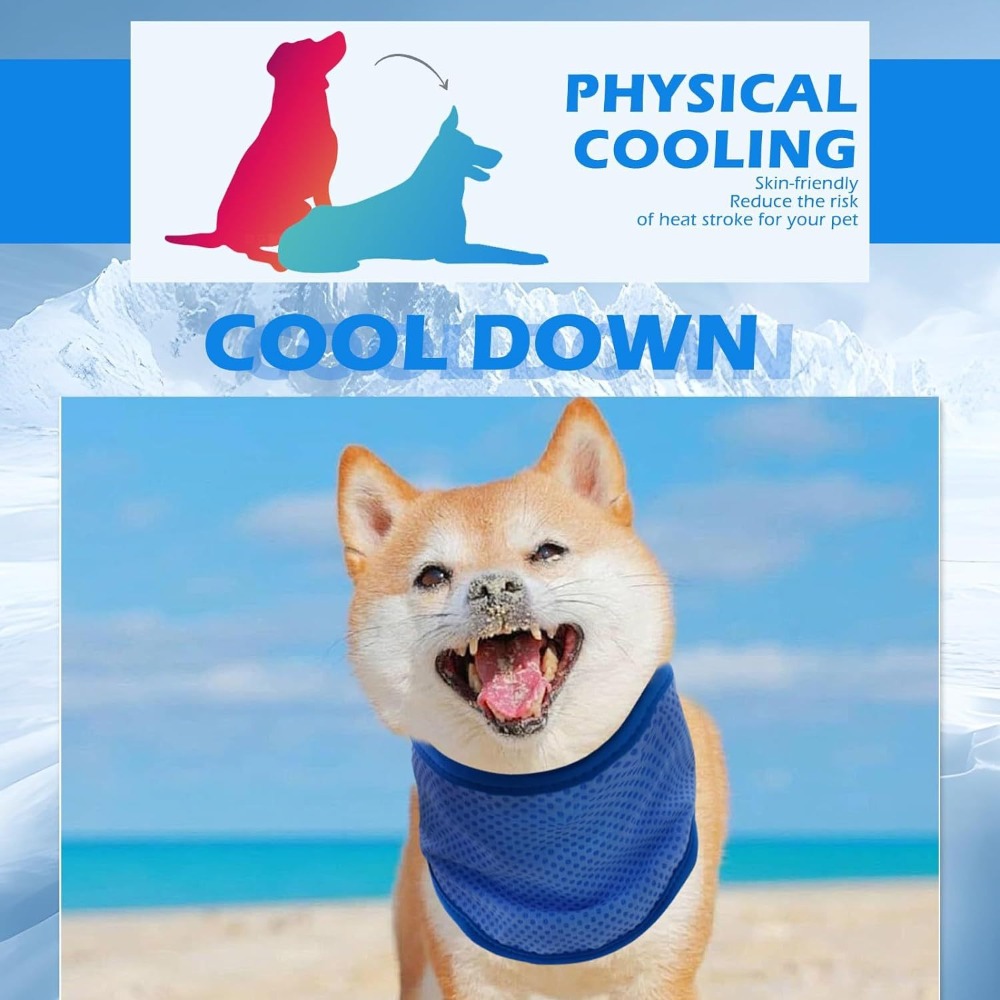 New Adjustable Dog Cooling Ban - đánh giá và giá Dog Bandana Scarf