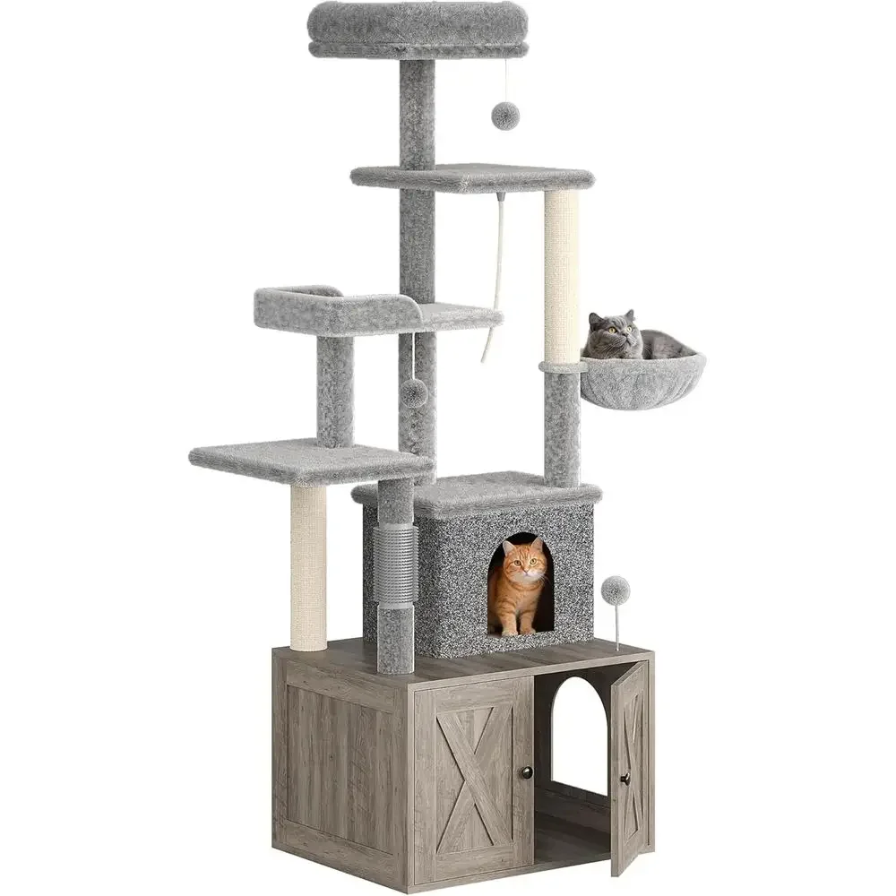 Large Multi-Level Cat Playhous - đánh giá và giá Cat Scratching Post