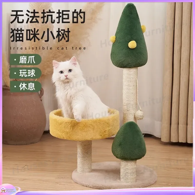 Large Cat Tree with Scratching - đánh giá và giá Cat Scratching Post