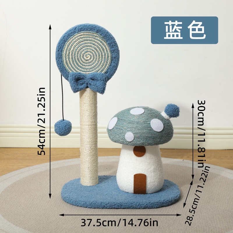 Cute Mushroom House Cat Scratc - đánh giá và giá Cat Scratching Post