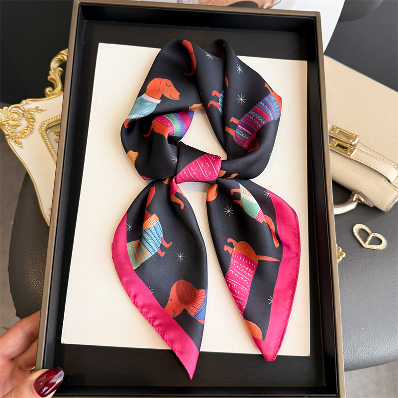 Fashion Wiener Dog Print Banda - đánh giá và giá Dog Bandana Scarf