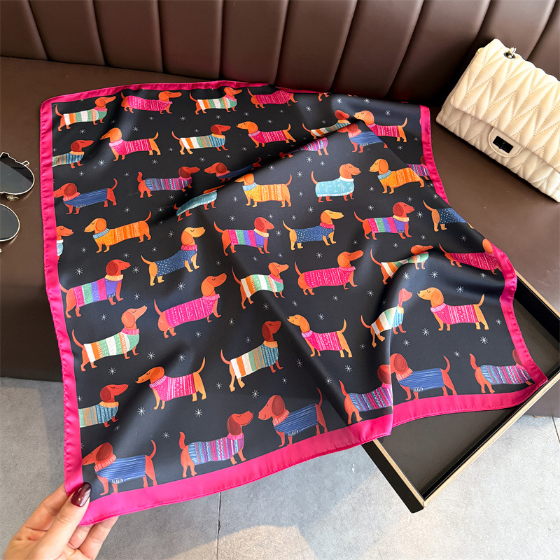 Fashion Wiener Dog Print Banda - đánh giá và giá Dog Bandana Scarf