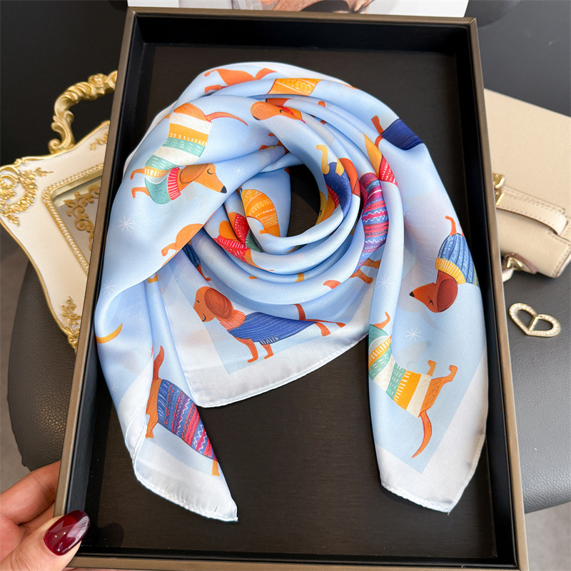 Fashion Wiener Dog Print Banda - đánh giá và giá Dog Bandana Scarf
