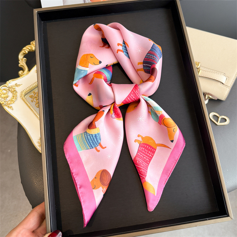 Fashion Wiener Dog Print Banda - đánh giá và giá Dog Bandana Scarf