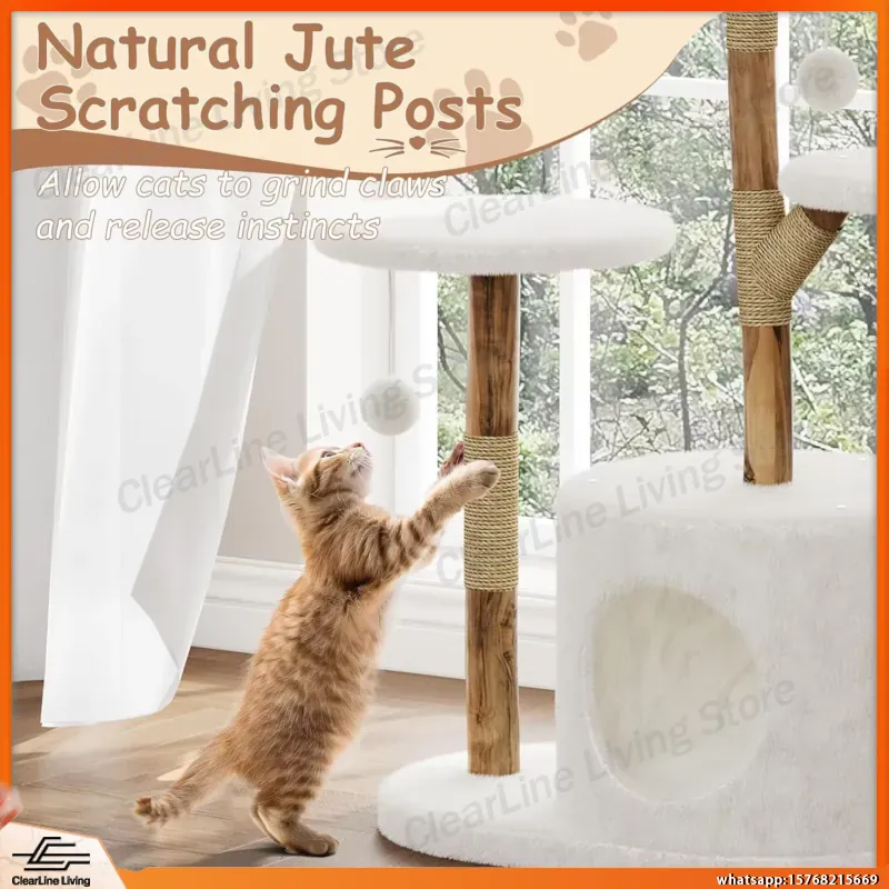 Multi-Level Cat Tree Tower wit - đánh giá và giá Cat Scratching Post