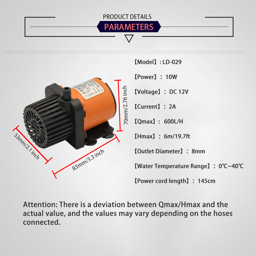 12V DC Brushless Small Submers - đánh giá và giá Aquarium Fish Tank