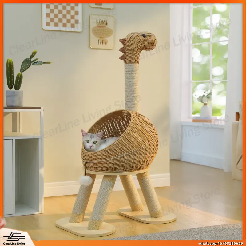 Dinosaur Cat Tree Tower with S - đánh giá và giá Cat Scratching Post
