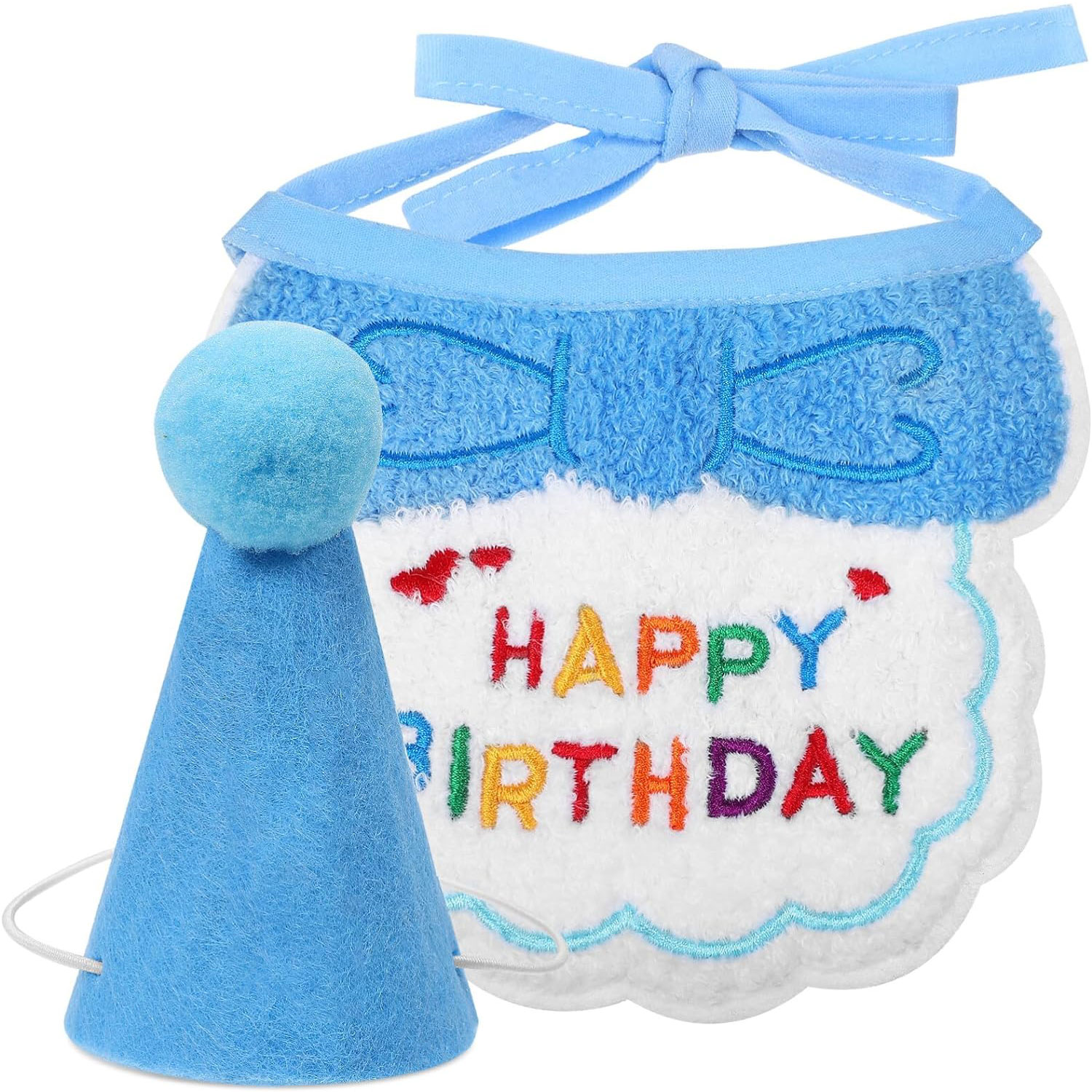 2Pcs Cat Dog Birthday Bandana  - đánh giá và giá Dog Bandana Scarf