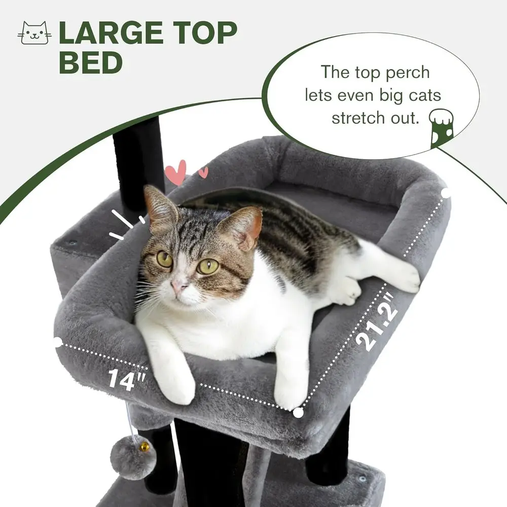 66 Multi-Level Large Cat Tree  - đánh giá và giá Cat Scratching Post