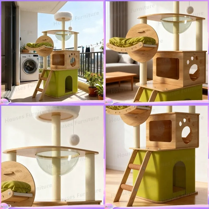 Large Cat Tree with Scratching - đánh giá và giá Cat Scratching Post